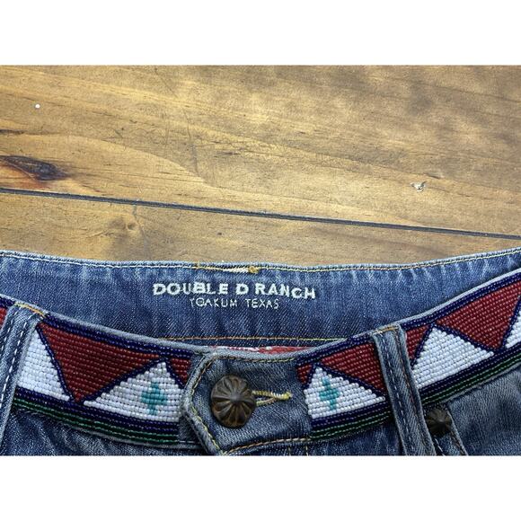 DOUBLE D RANCH Womens Size 11 Beaded Western Jeans ALTERED - Picture 5 of 12